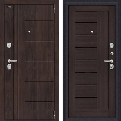 Дверь входная металлическая Bravo Porta S 9/П29 (Модерн) Almon 28/Wenge Veralinga