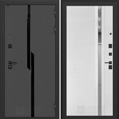 Дверь входная металлическая Лабиринт Carbon 31 (Белый софт)