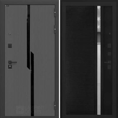 Дверь входная металлическая Лабиринт Carbon 31 (Черный кварц)