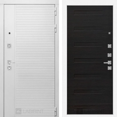 Дверь входная металлическая Лабиринт Piano white 14 Эковенге